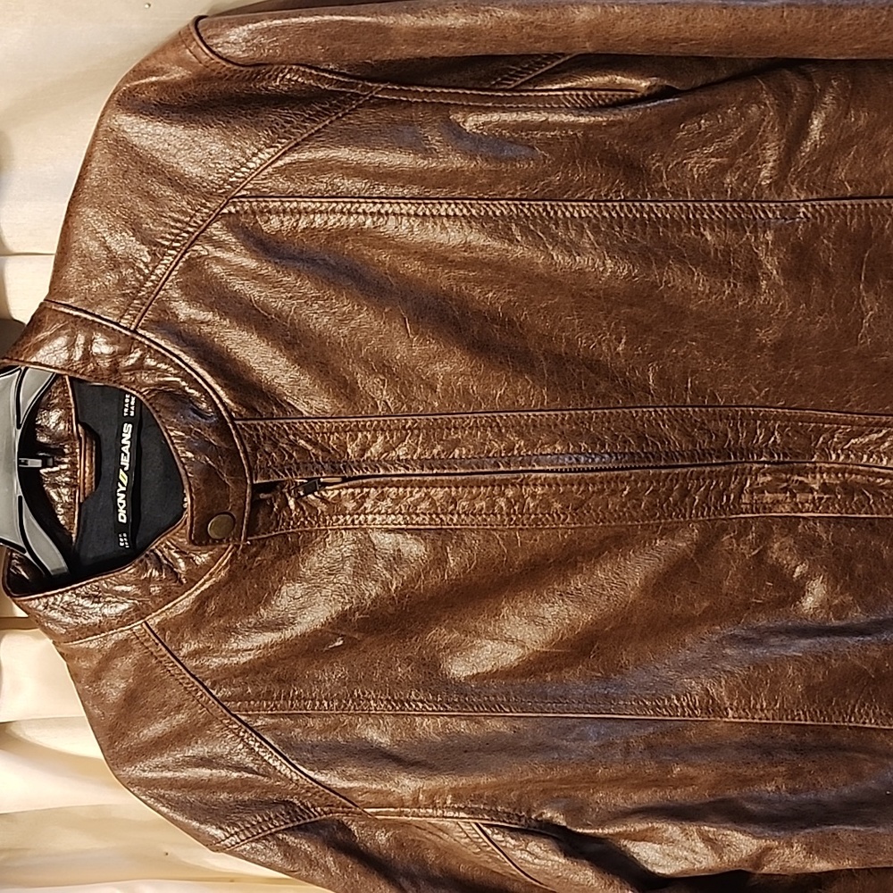 Dkny Leather Jacket - image 2